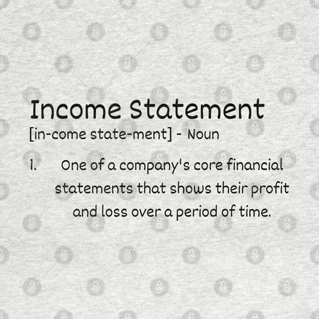 Income Statement by Claudia Williams Apparel